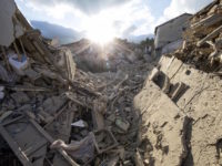 Amatrice, 24 agosto 2016 (ANSA/ MASSIMO PERCOSSI)