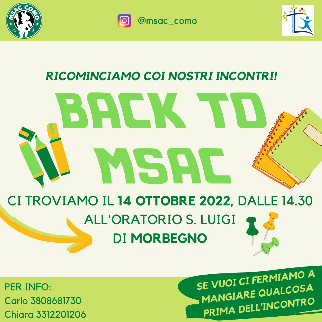 MSAC - back to MSAC - Circolo di Sondrio