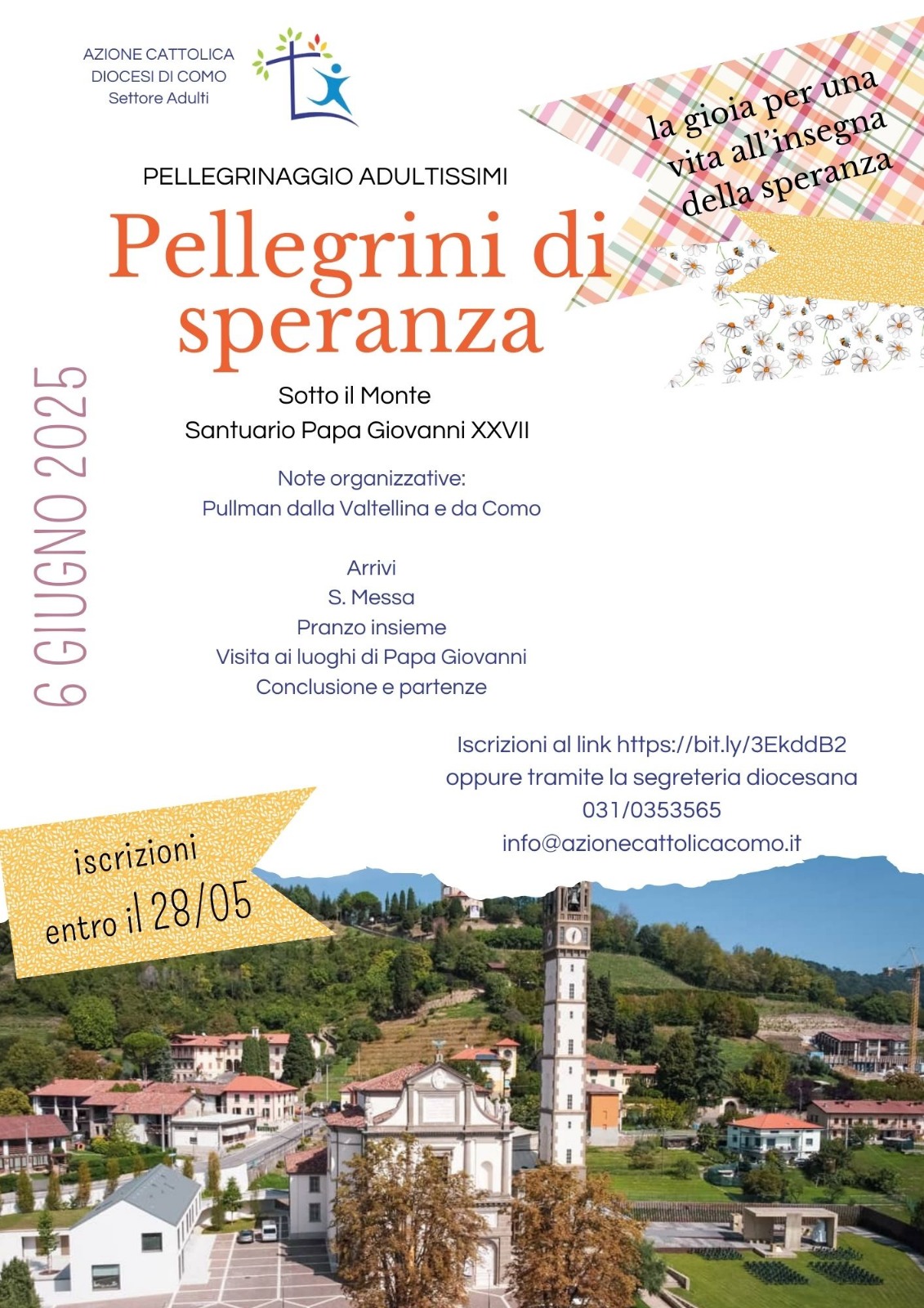 AC - pellegrinaggio adulti 6 giugno 2025 - Sotto il Monte (BG)