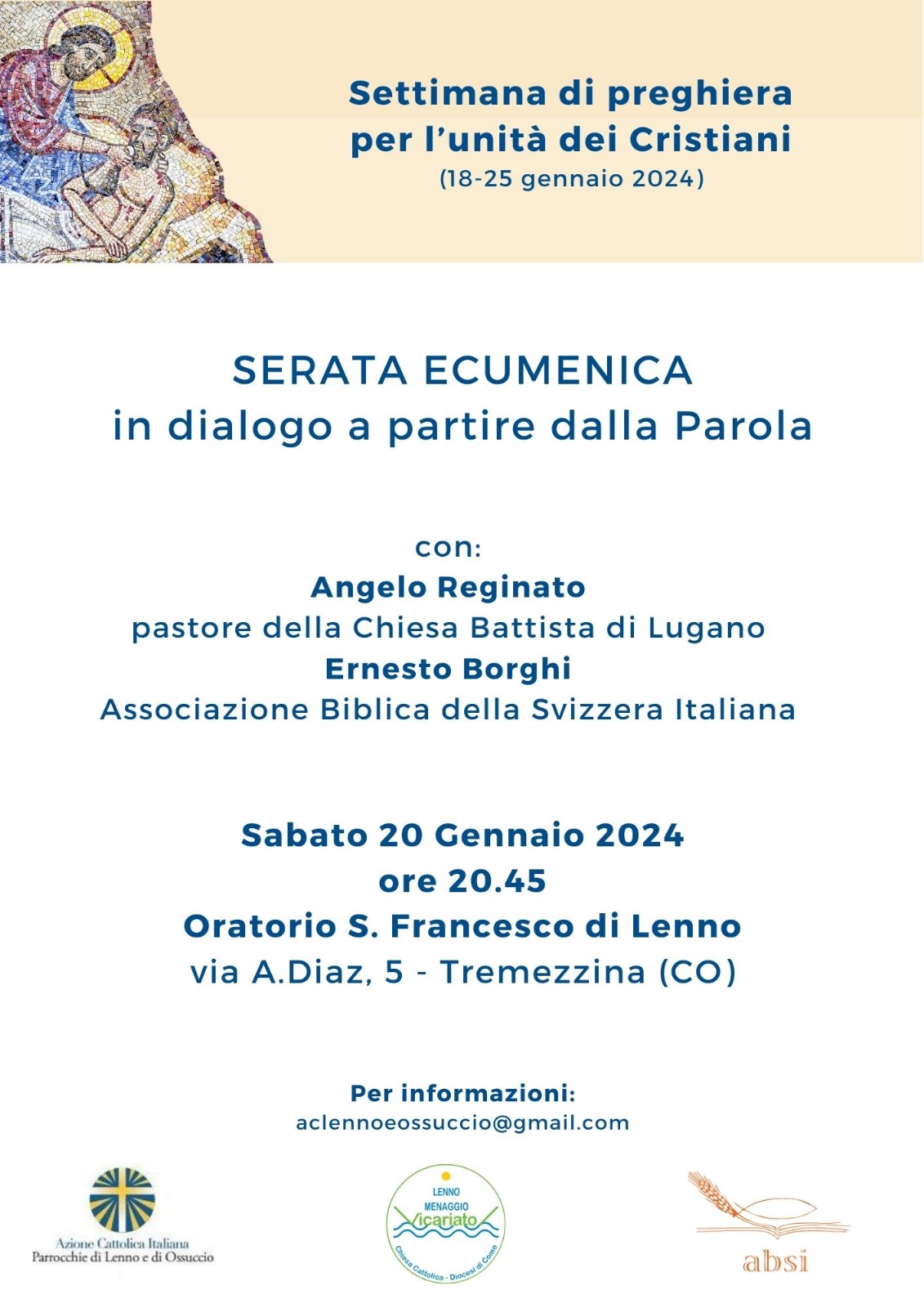 AC - Serata ecumenica - Lenno-Ossuccio