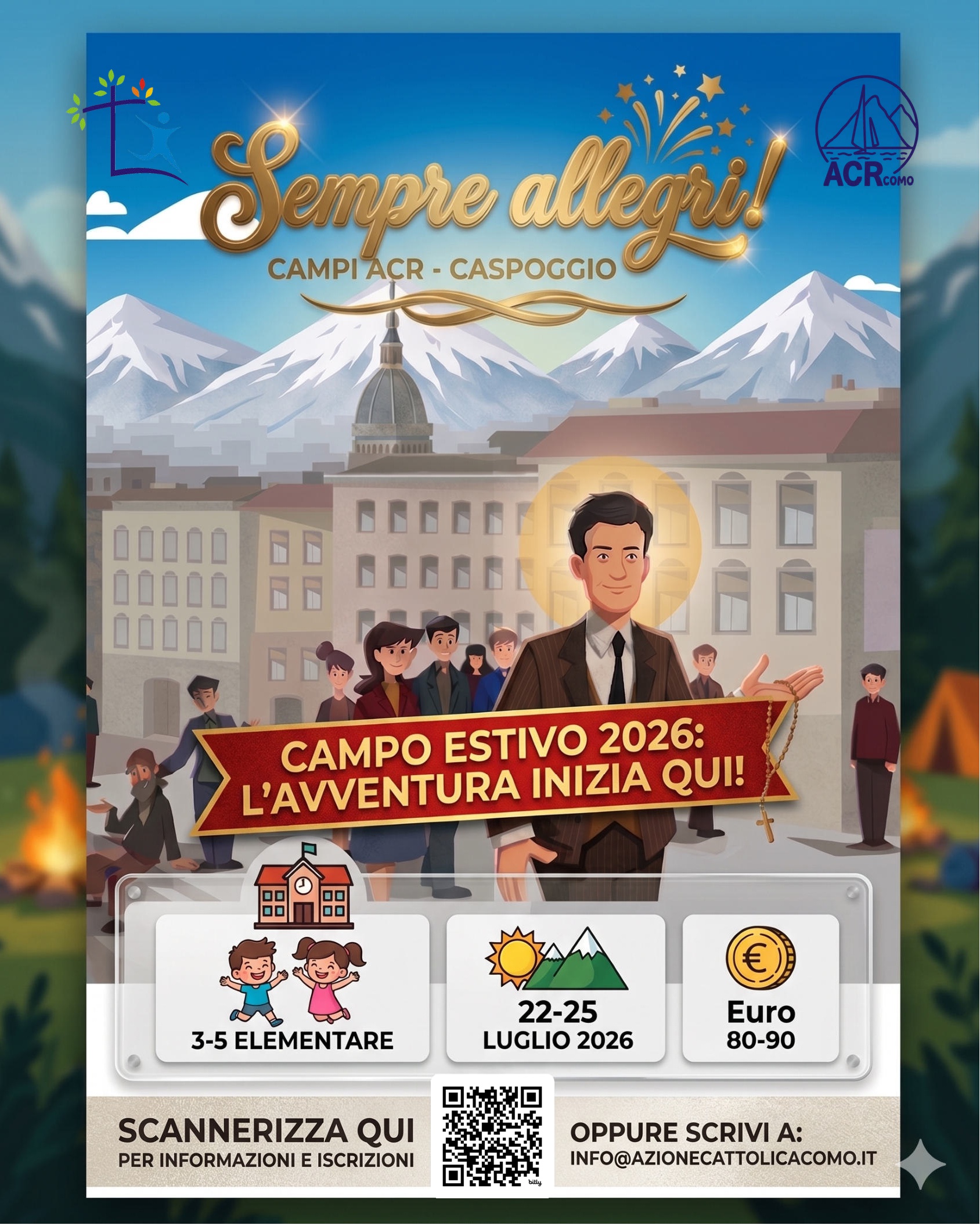 ACR - mini campo per le elementari 22-25 luglio 2026 - Caspoggio (SO)