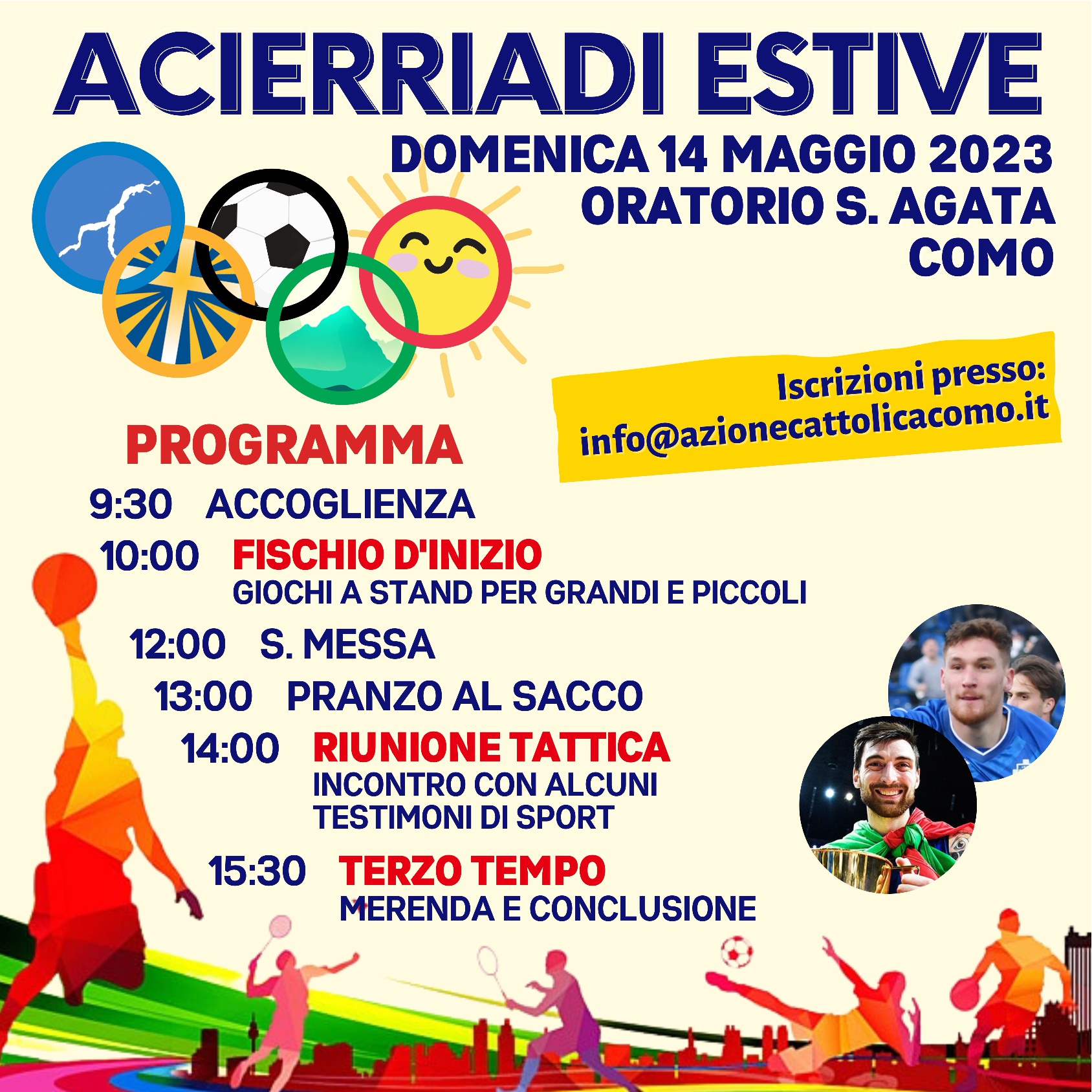 ACR - Olimpiadi estive 14 maggio 2023 a Como - Oratorio di Sant'Agata