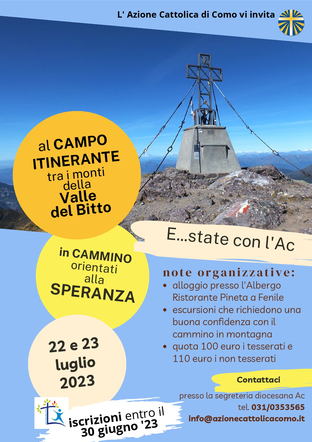 E...state con l'AC - campo itinerante - 22-23 2 luglio 2023