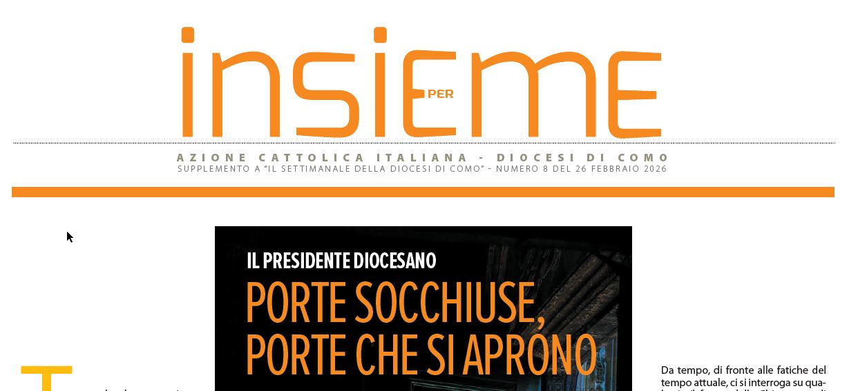 Insieme Febbraio 2026 - Porte aperte