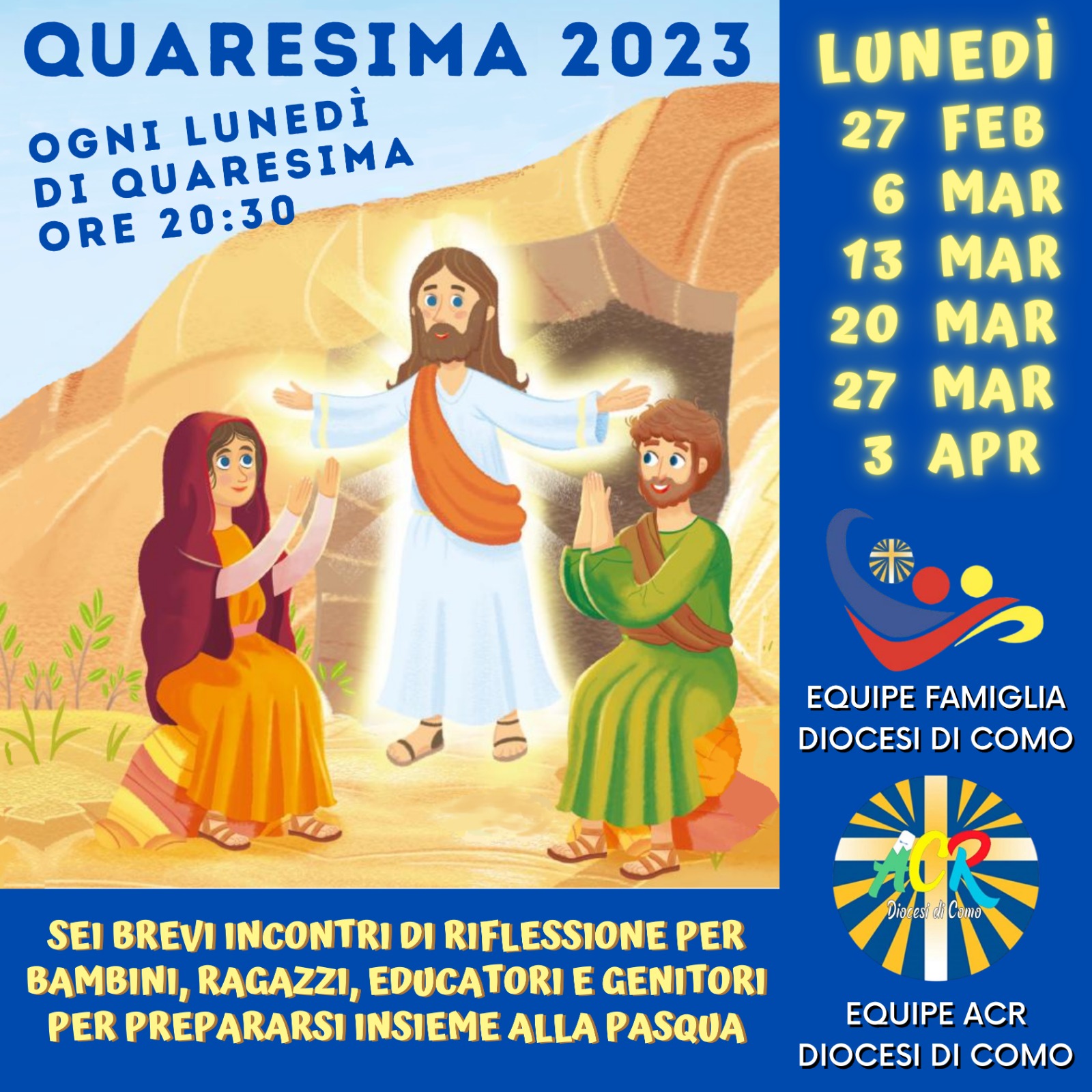 Lunedì di Quaresima per famiglie e ACR 2023