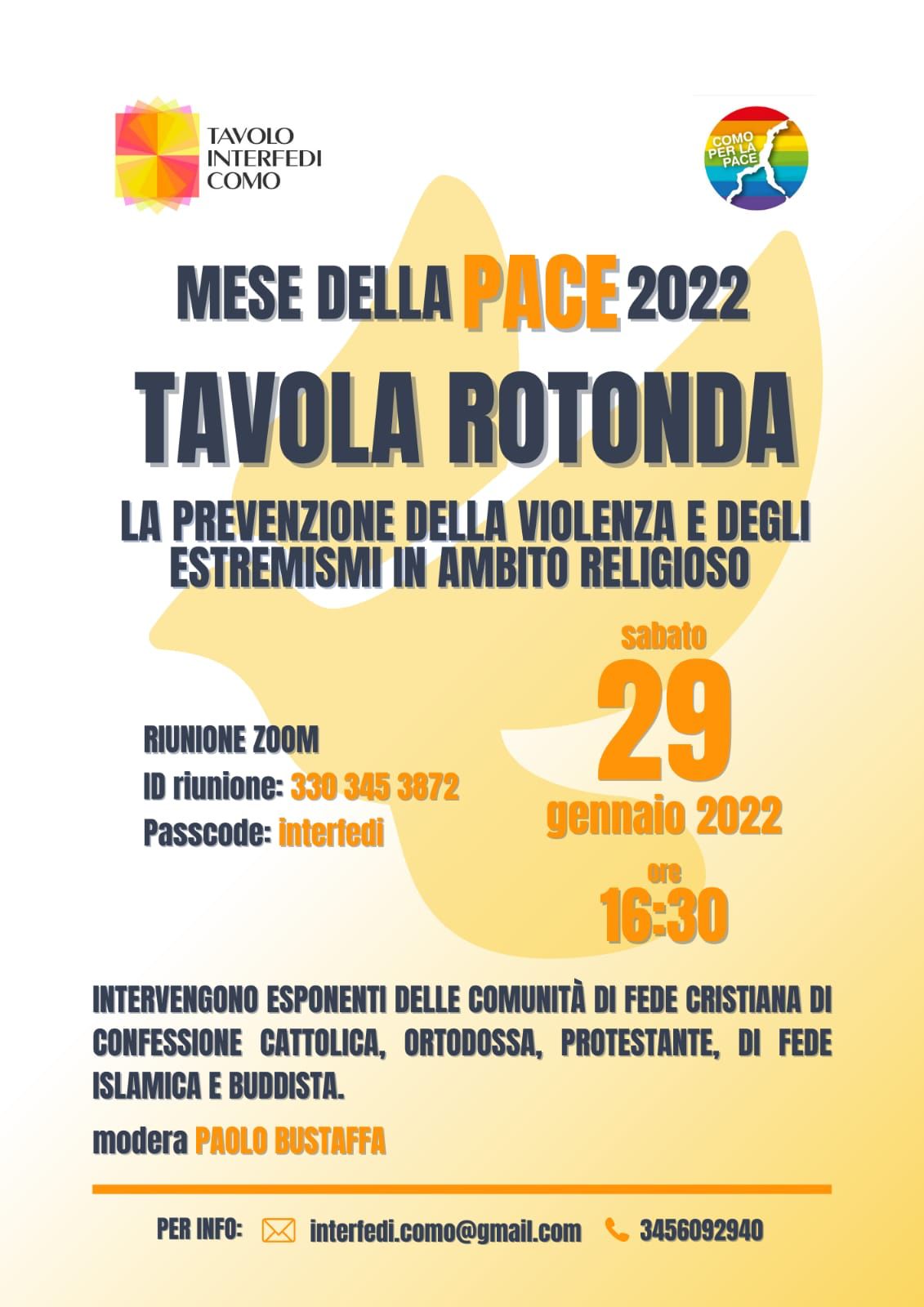 Tavolo Interfedi: le religioni su violenza ed estremismi